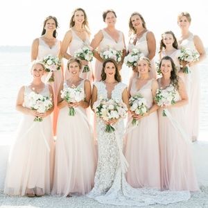 Bridesmaid BHLDN Fleur Dress by Hitherto -Blush